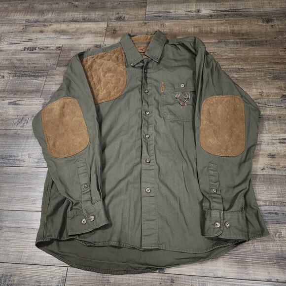 North River Outfitters long sleeve shirt with embroidered deer Size Medium 2249 - Picture 1 of 6